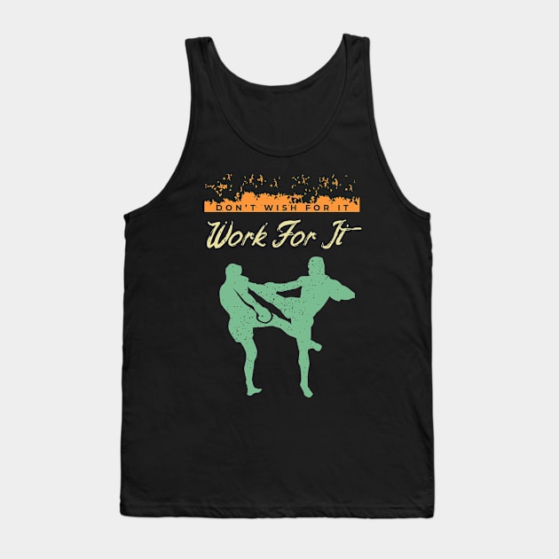 Fighter Design for a Martial Arts Lover Tank Top by AlleyField